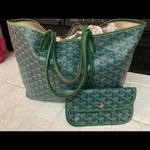 Goyard PM tote bag green
